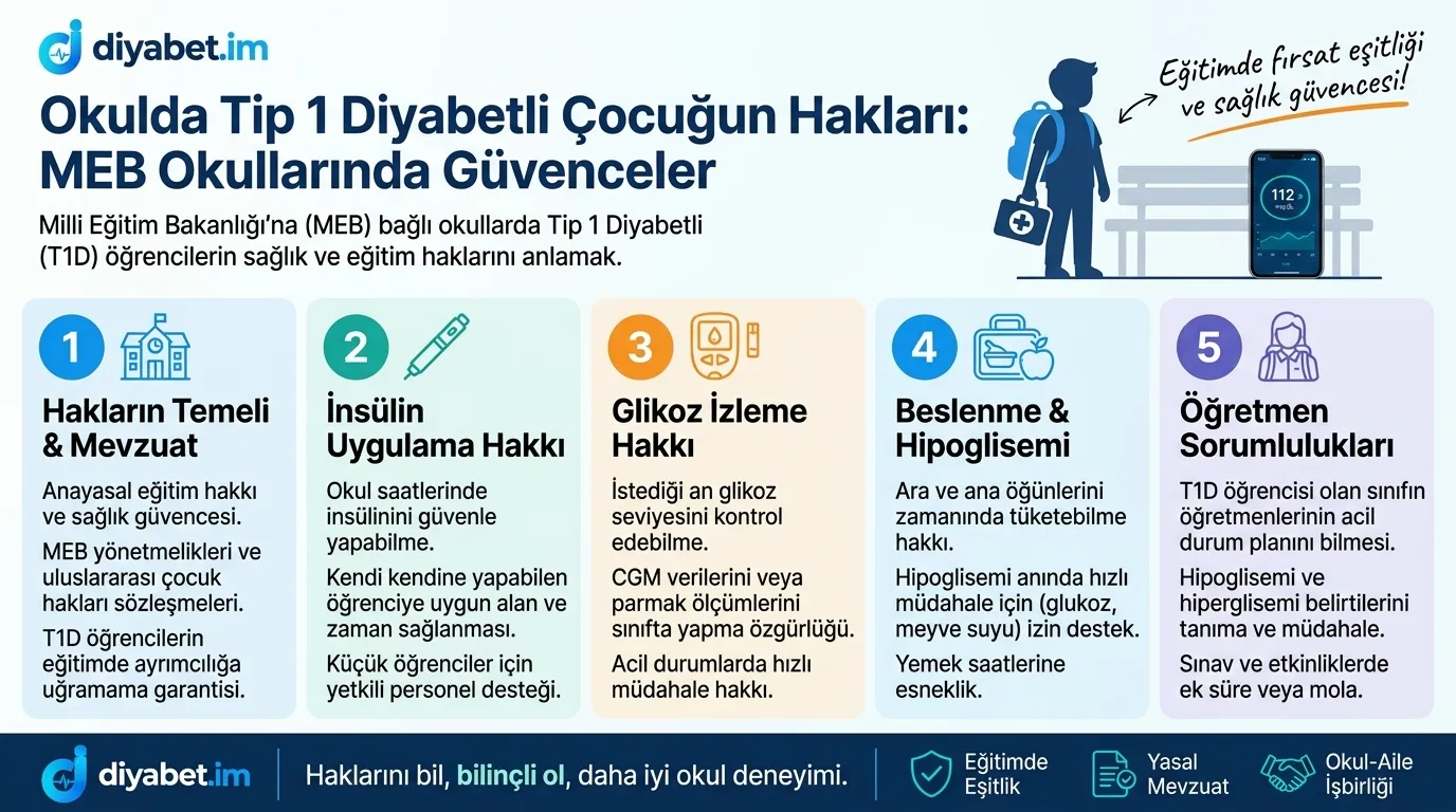 Sınıfta kan şekerini ölçen bir öğrenci