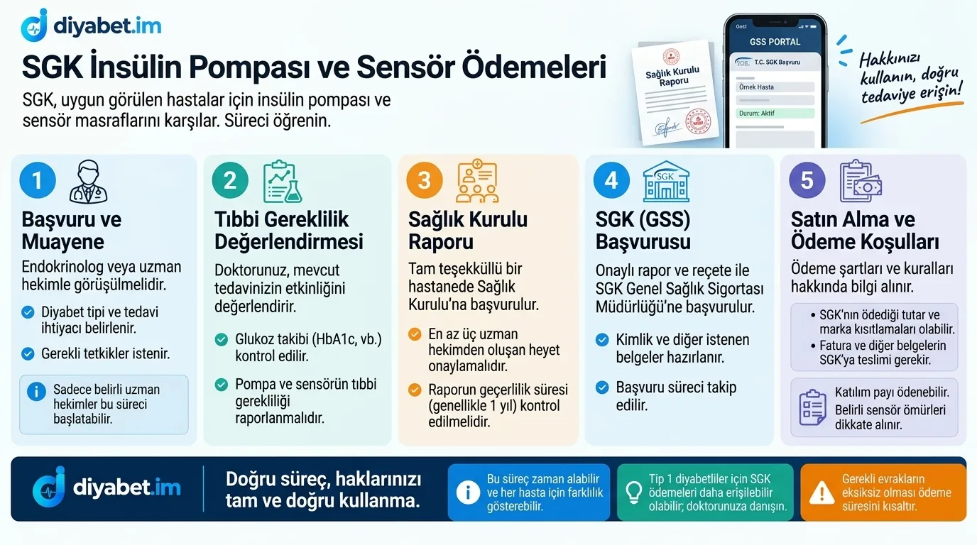 Sağlık kurulu raporu ve sürekli glukoz izlem sensörü