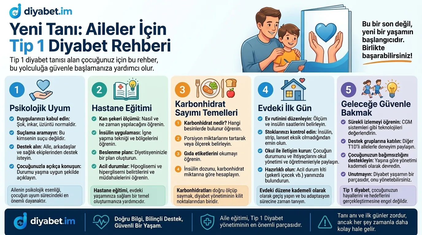 Yeni Tanı: Tip 1 Diyabetli Çocuğunuzla İlk Hafta İçin Yol Haritası